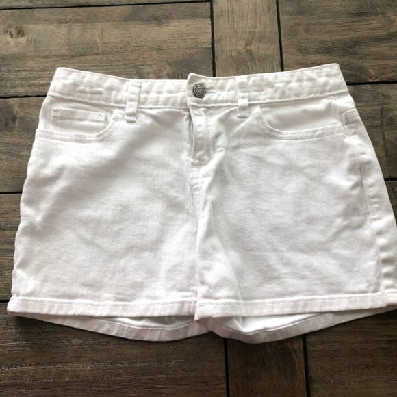 Old Navy White Jean Shorts Size 14 Girls - Picture 6 of 8